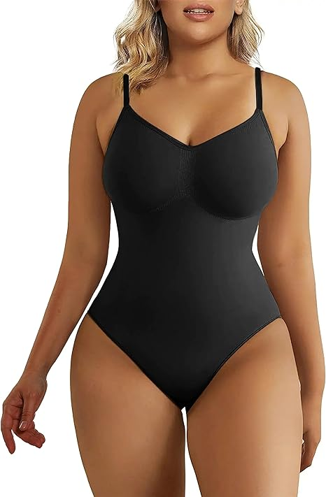 Bodysuit for Women, Tummy Control Shapewear, Seamless Sculpting, Thong Body Shaper, Tank Top, Comfortable Material, Adjustable Straps, Everyday Wear, Fashion, Style
